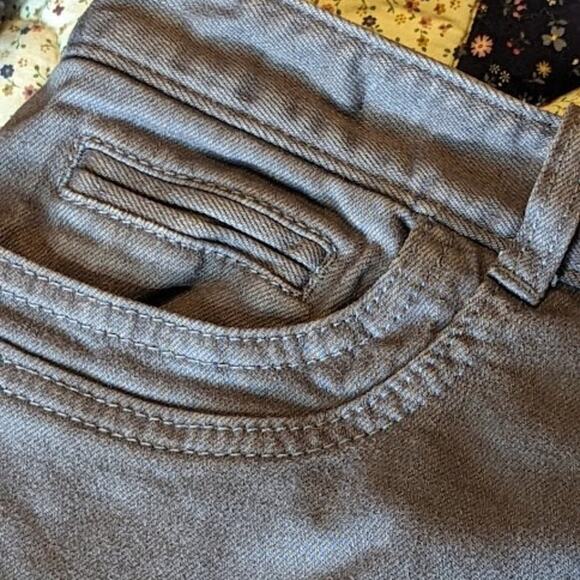 Ann Taylor Loft Women's Size 12 Taupe Denim Skirt With Spandex - Picture 6 of 11